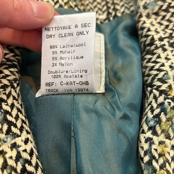 Paule Vasseur Embroidered Blazer US Size 8 - Picture 7 of 8